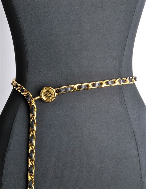 vintage chanel chain belt|Meer.